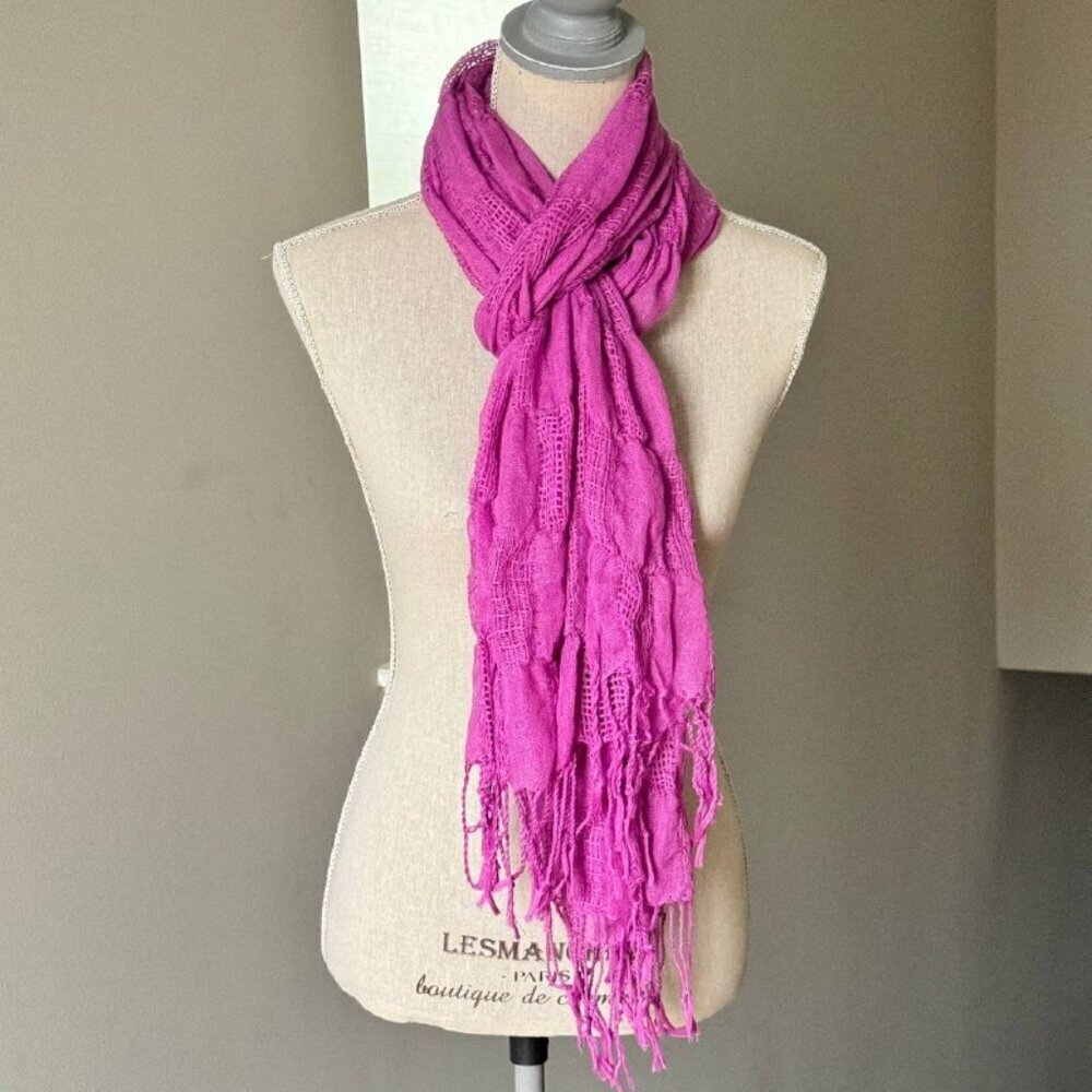 Gorgeous Purple Light Versatile Long Scarf